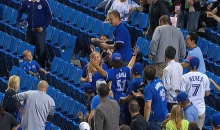 Jays Fan Catches Foul Ball, Then Accidentally Throws It Away While Celebrating (Video)