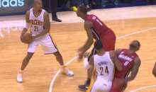 LeBron James Was Flopping Again, and the Pacers Fans Let Him Hear About It (Video + GIF)