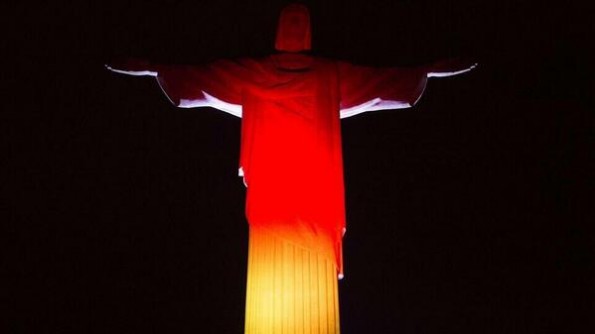 Christ the Redeemer in German colors