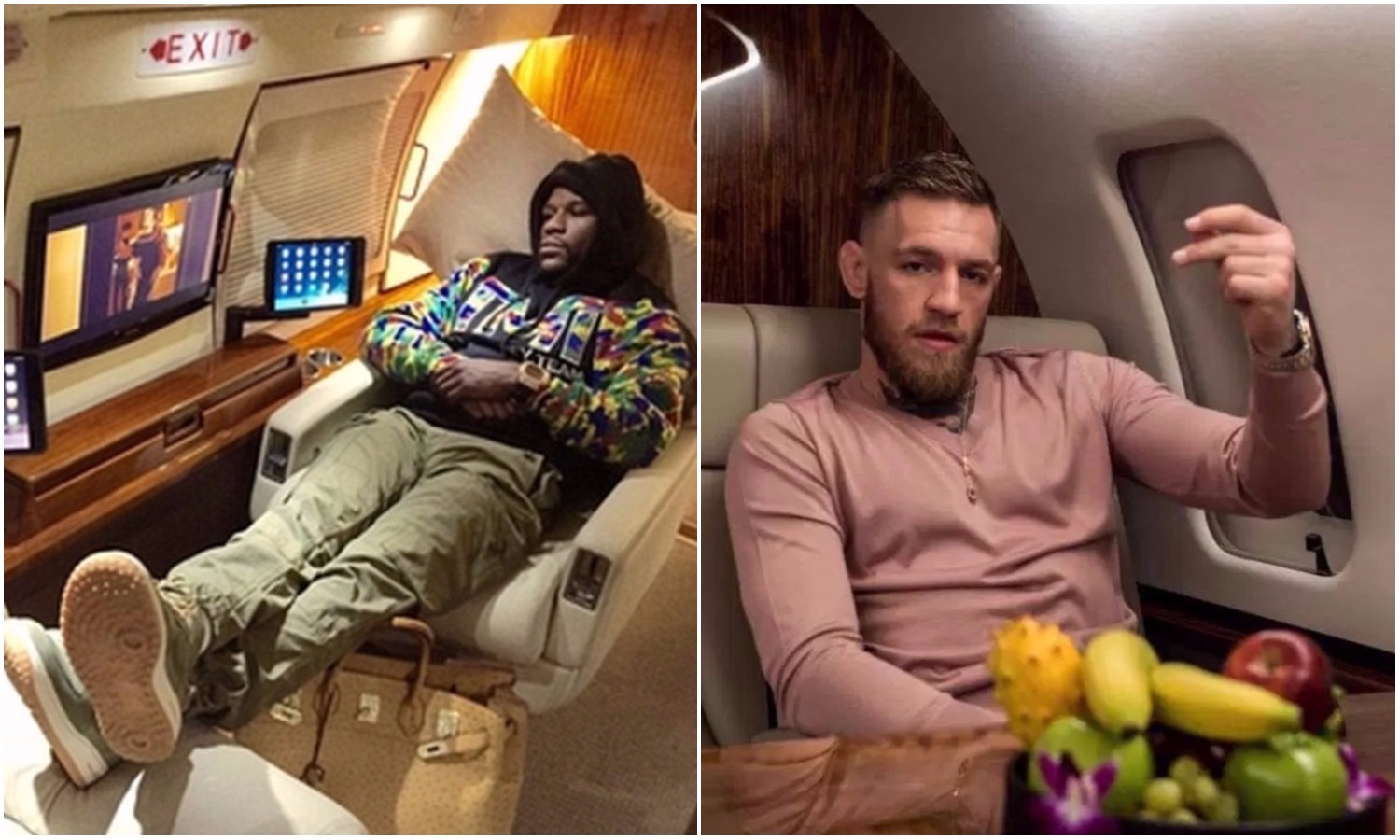 FAKERS! Floyd Mayweather and Conor McGregor Share Private Jet From NYC to London1500 x 900