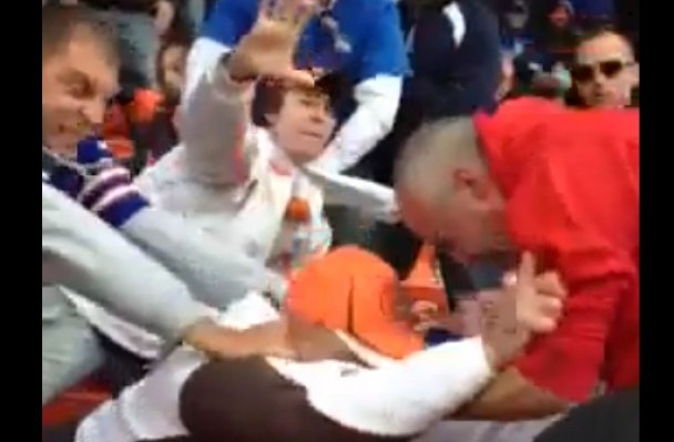 fan fight at bills browns game