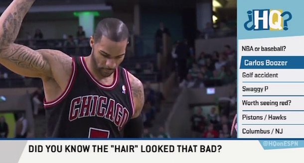 Carlos Boozer Discussed His Painted On Hair On Highly Questionable Video To...