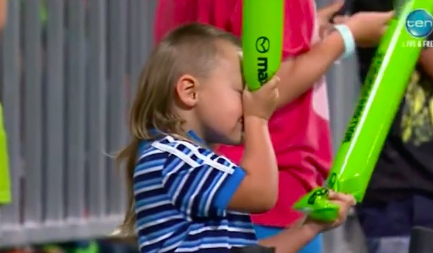 This Lil' Aussie Cricket Fan Has a Very Grown-Up Mullet 
