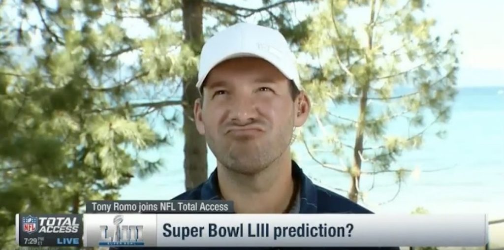 Tony Romo Super Bowl LII Prediction