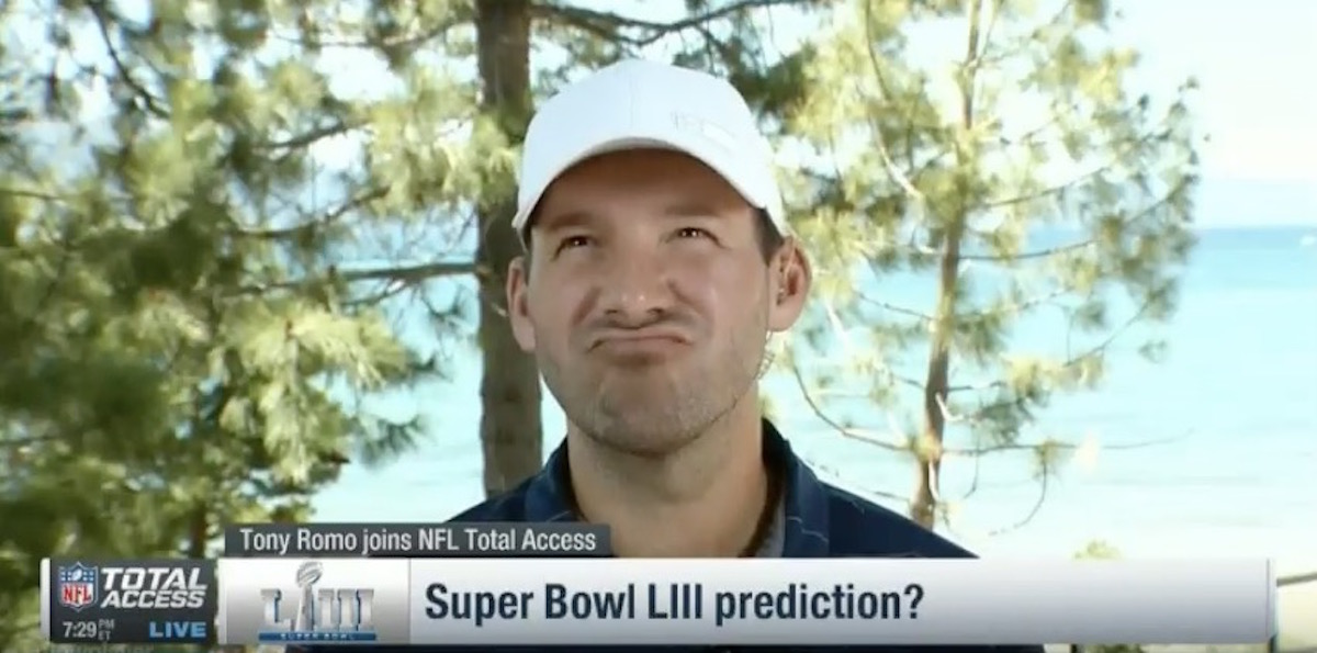 Tony Romo Super Bowl LII Prediction