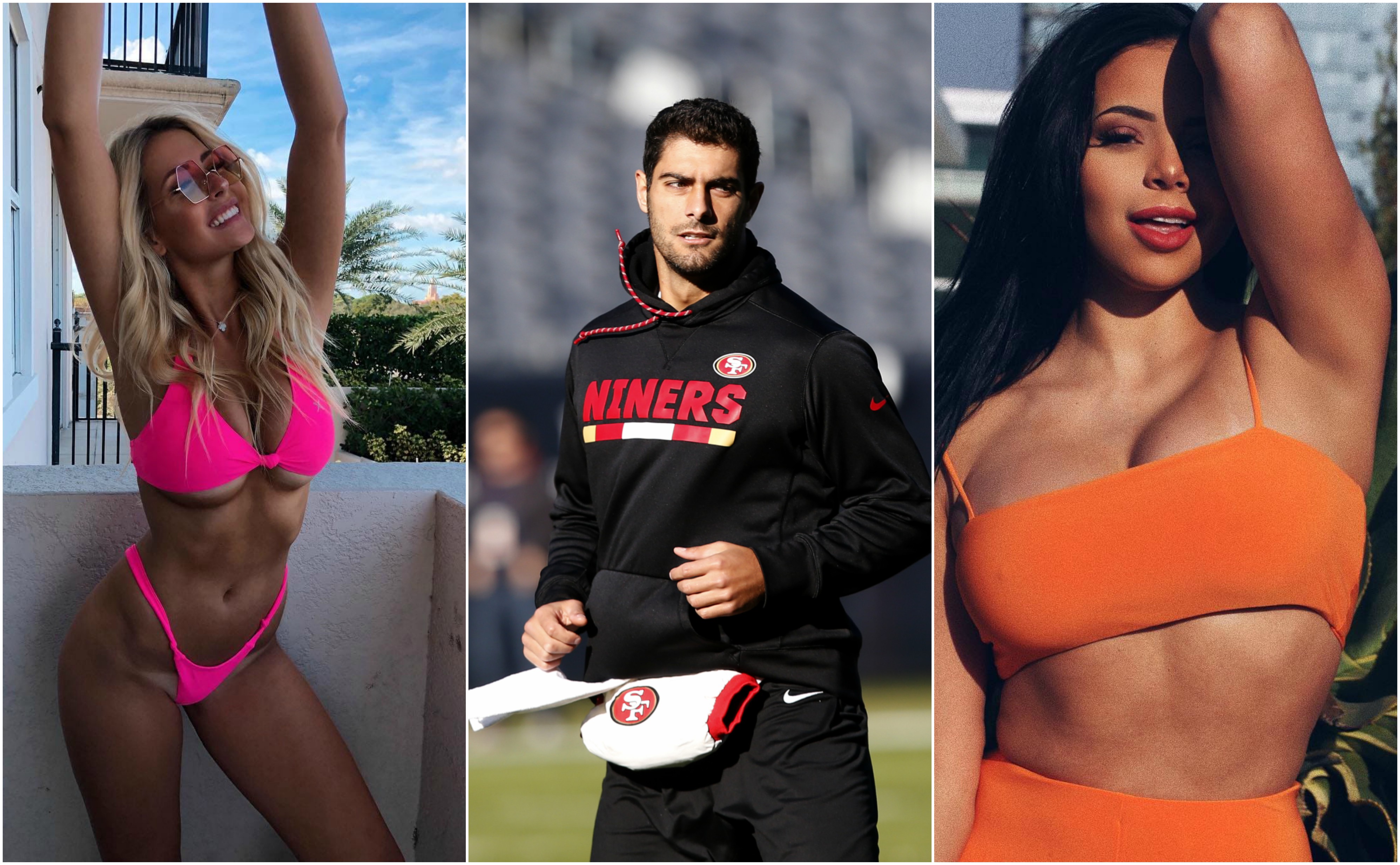 Jimmy Garoppolo Shoots His Shot With Multiple IG Models Just Before Valenti...