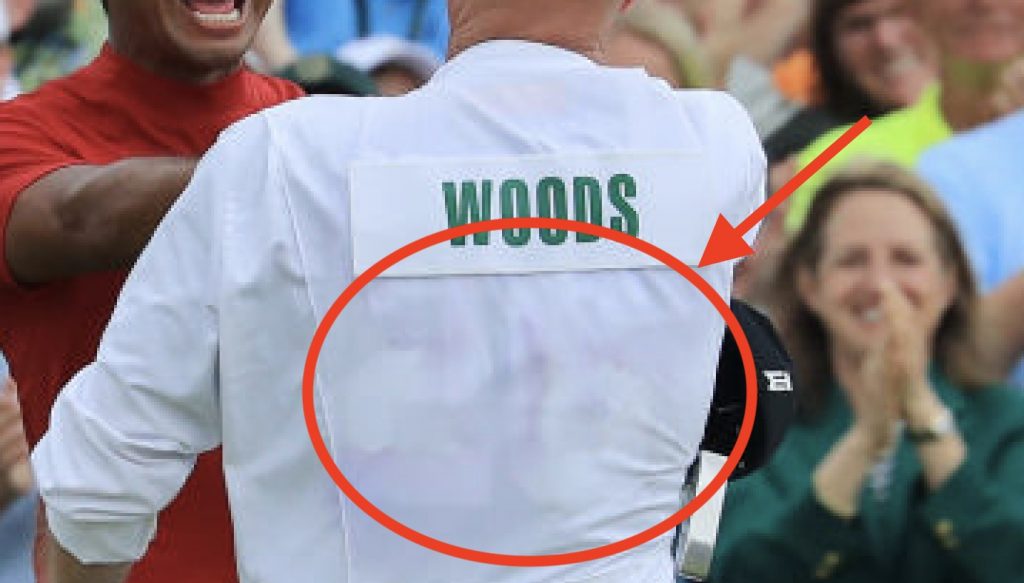 Tiger Woods' Caddy Was Wearing Saquon 