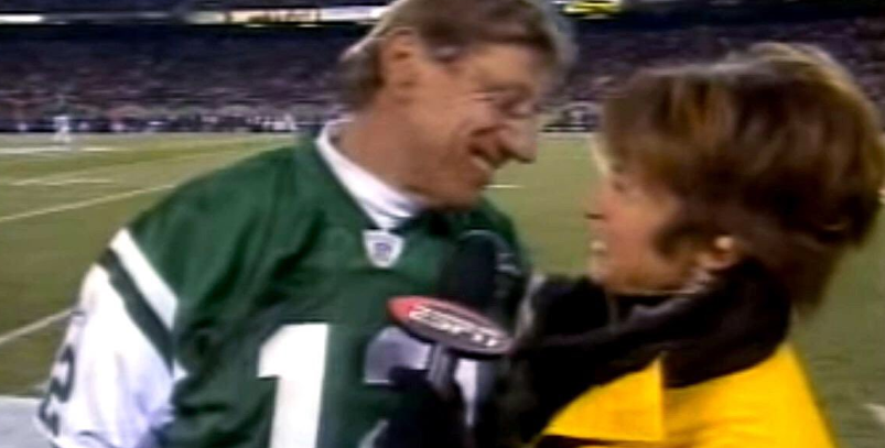 ...remembers that now infamous video of former Jets quarterback Joe Namath ...