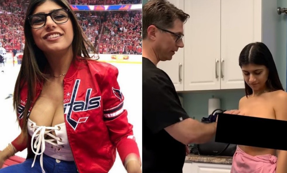 Miya Khalifa And Robertsandberg Porn Video - Ex-Porn Star Mia Khalifa Shares Breast Surgery Video After Puck ...