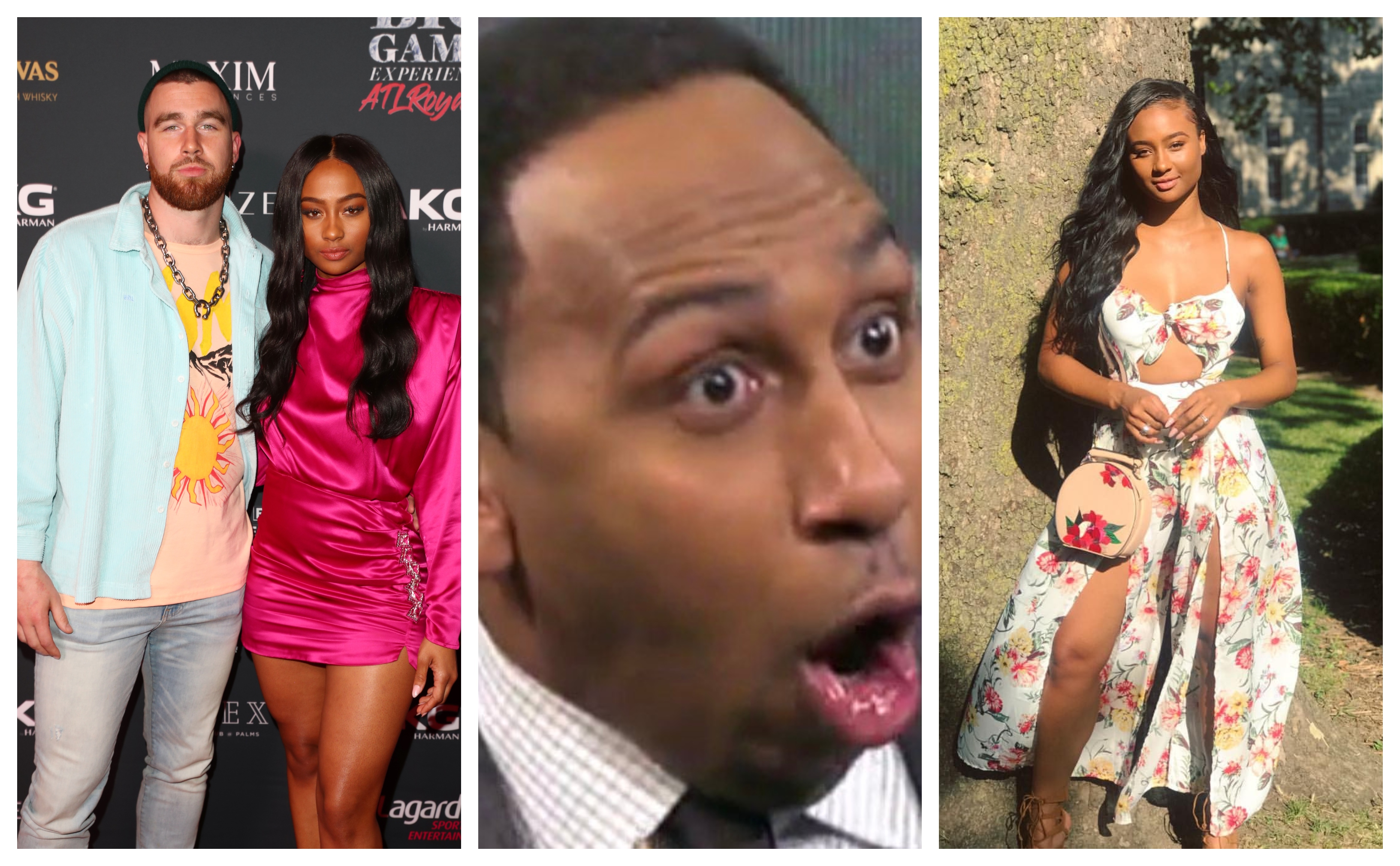 Travis Kelce Hilariously Reacts To Stephen A. Smith Being A Huge Fan of His Smoking Hot GF (VIDEO + PICS)