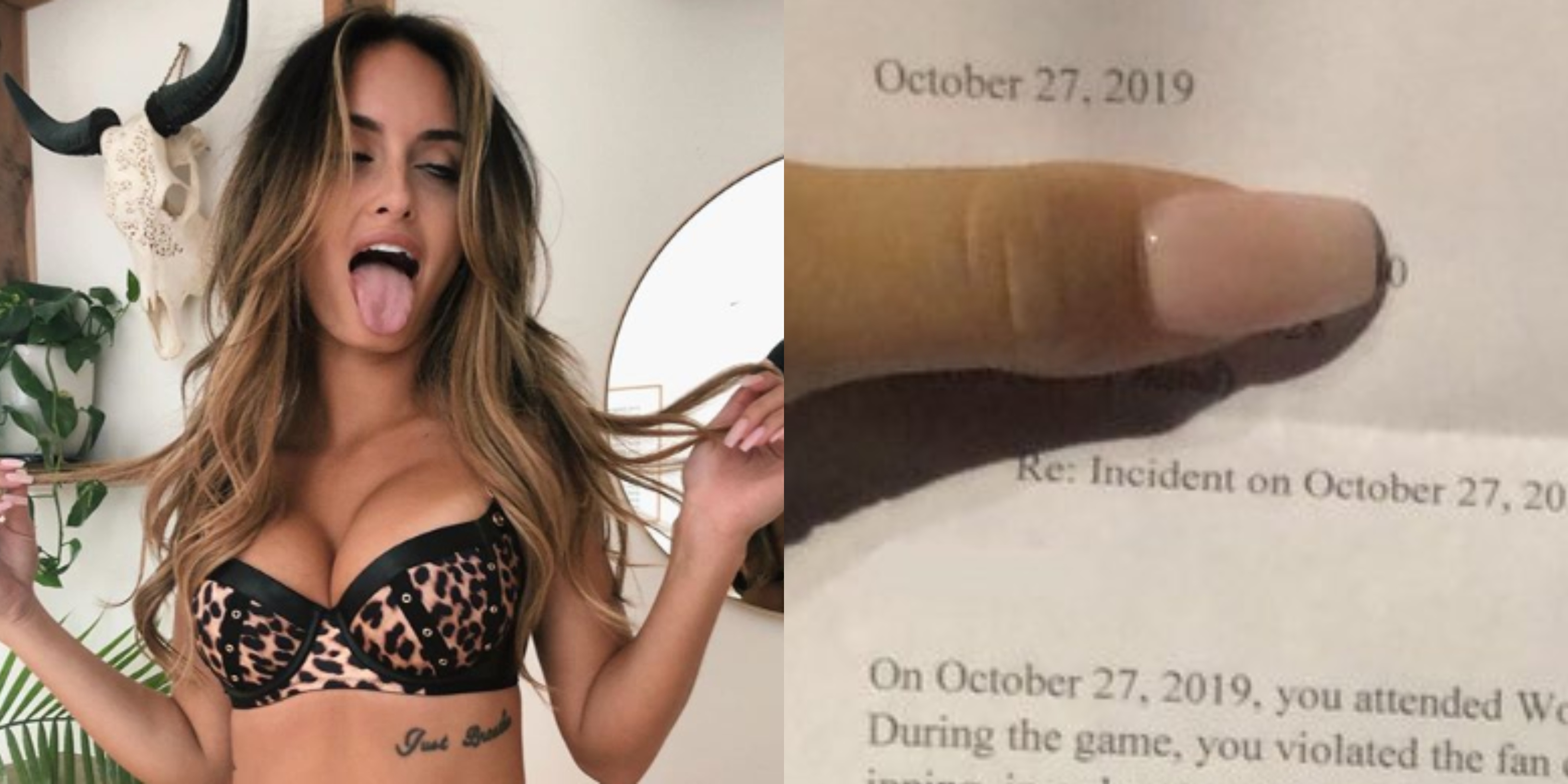 IG Model Julia Rose Claims MLB Banned Her For Life After Showing Boobs Duri...