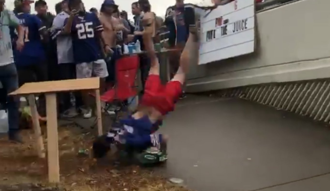 Fan That Slammed Face Into Ground In Failed Stunt Diagnosed With A Concussion, No Broken Bones (VIDEO)
