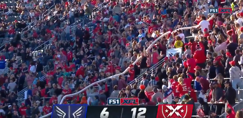Dc Defenders Fans Might Ve Created The Biggest Beer Snake In History During Game At Audi Field Video Total Pro Sports