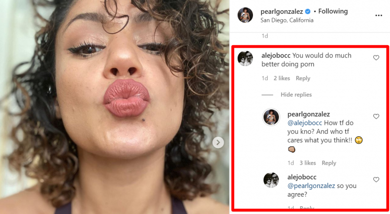 Invictas Pearl Gonzalez Responds To Troll Who Told Her Stop MMA Do