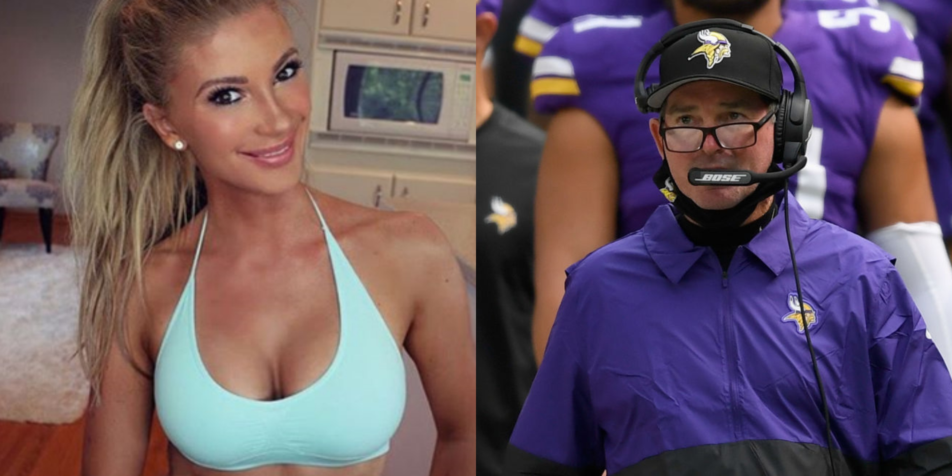 Mike Zimmer's Rumored Girlfriend Returns To Instagram With A Fire Topless  Picture (PICS)