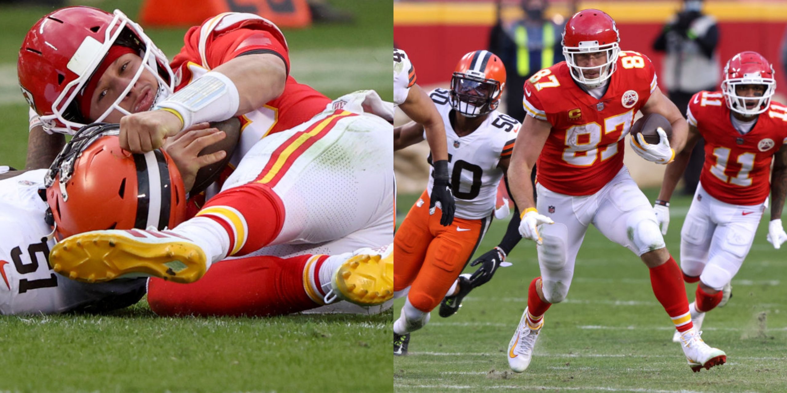 Travis Kelce Reveals How Browns Players Taunted Patrick Mahomes After Knock...