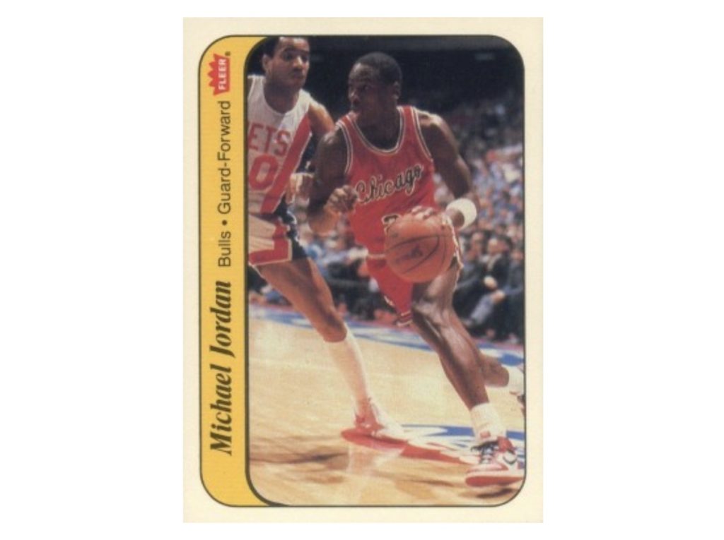 Michael Jordan Rookie Sticker Fleer 1986 Front
