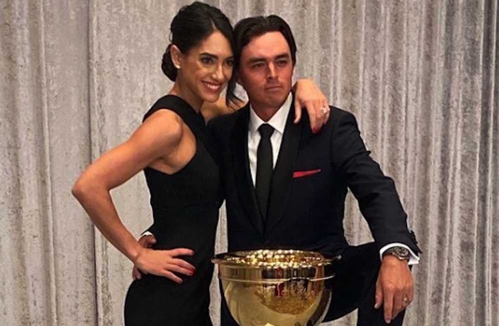 Rickie Fowler And Allison Stokke With Presidents Cup