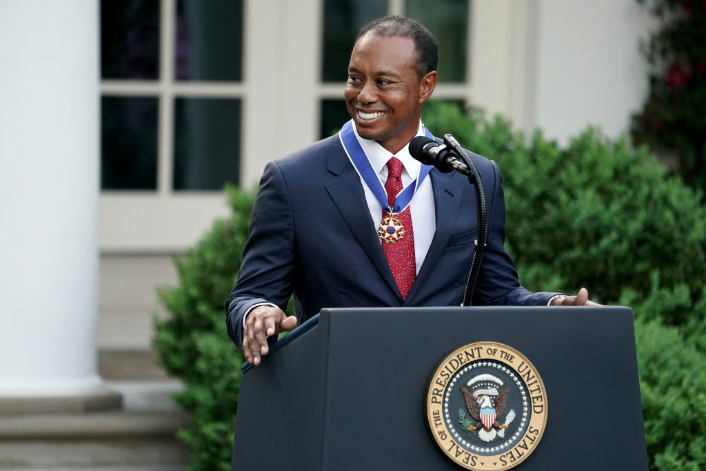 tiger woods white house