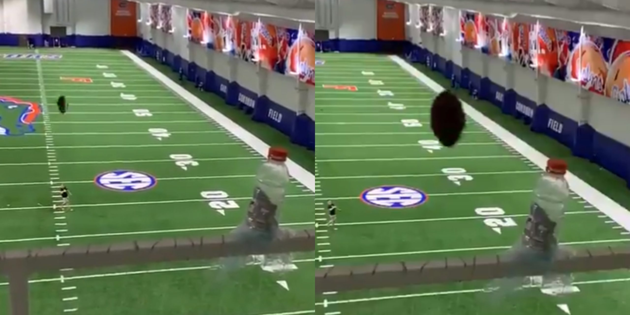 New Bengals K Evan McPherson Kicked A Bottle Cap Off A Bottle With His Insanely Accurate Kick (VIDEO) | Total Pro Sports