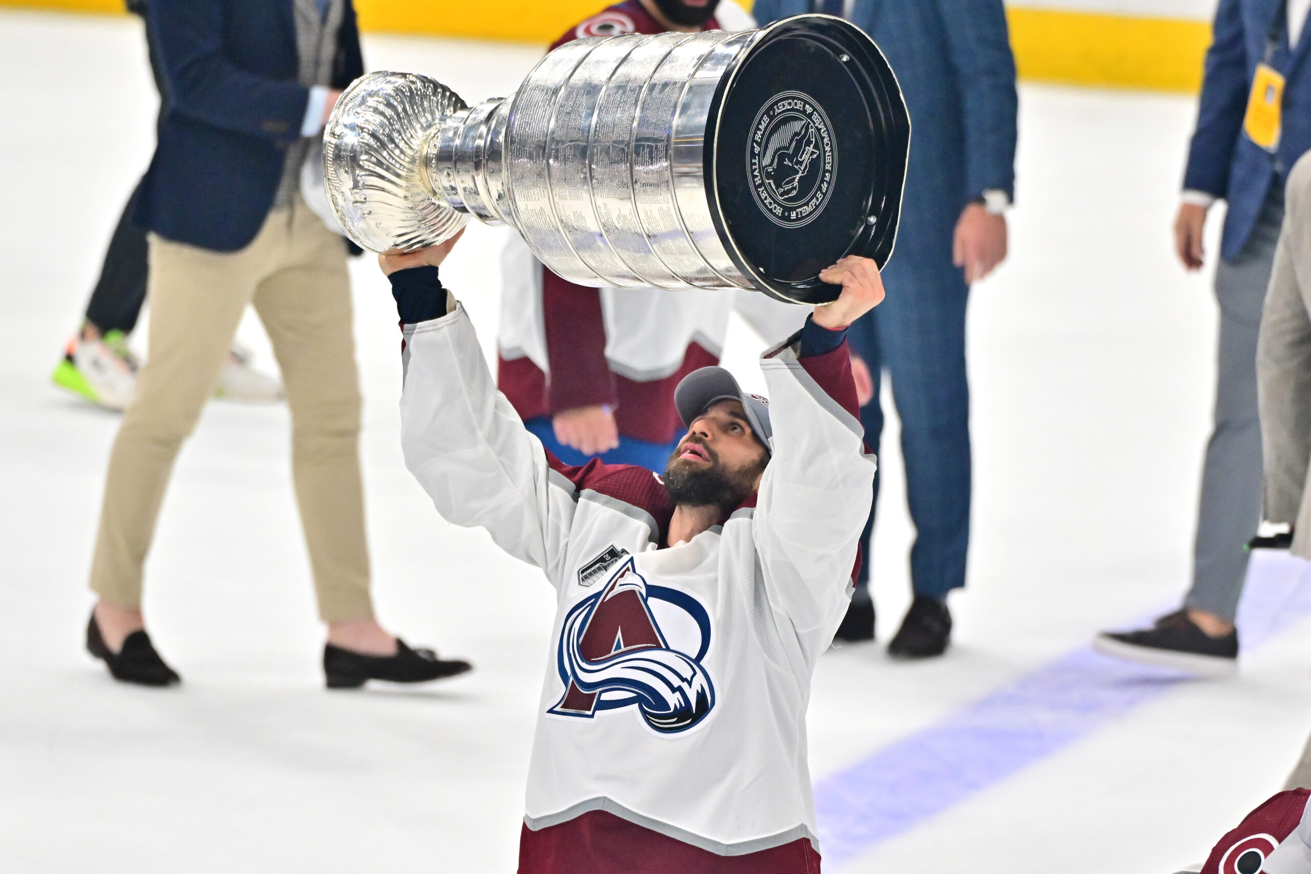 Avalanche damage Stanley Cup moments after winning it