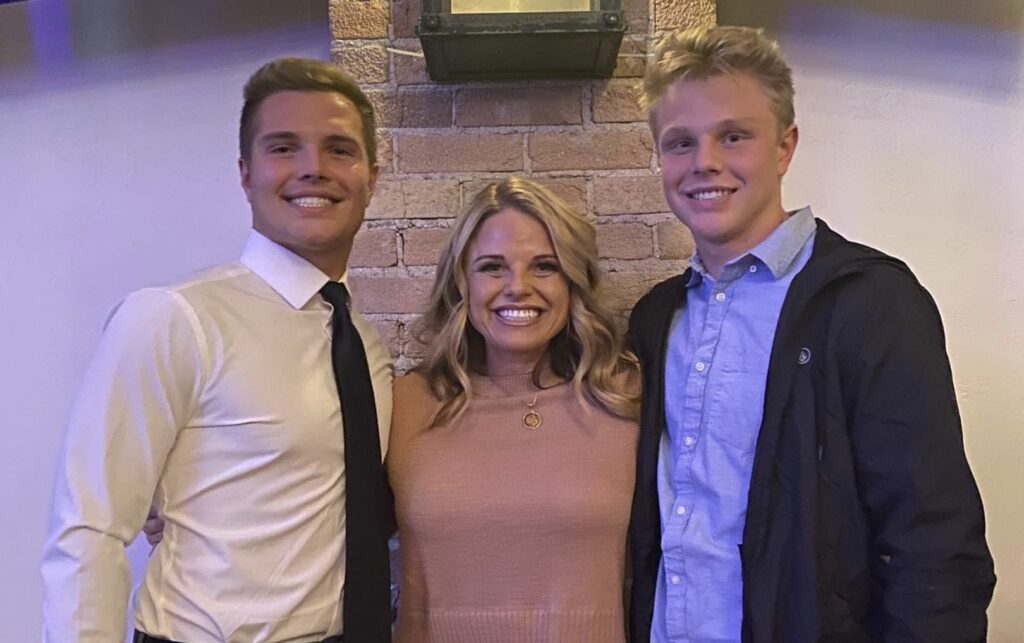 lisa wilson with her sons