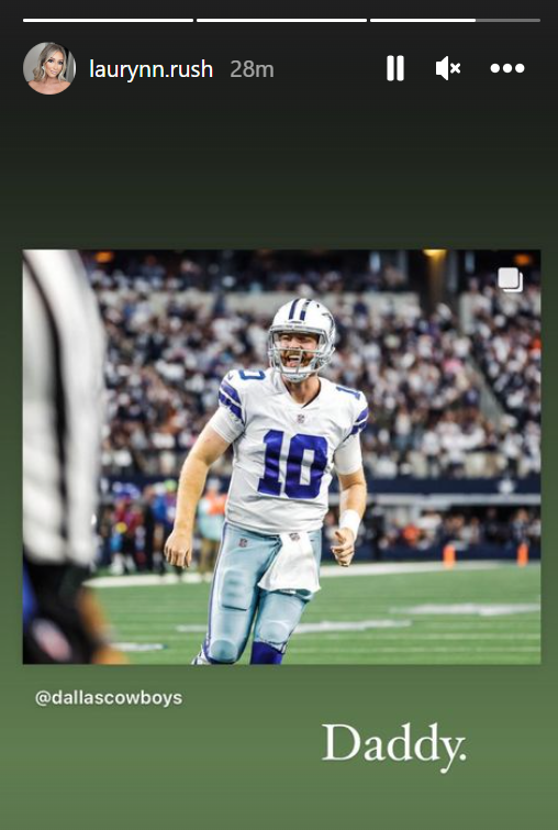 Cooper Rush's Wife Is The Biggest Dallas Cowboys Fan & He Is Not The Star  Of Her Instagram - Narcity