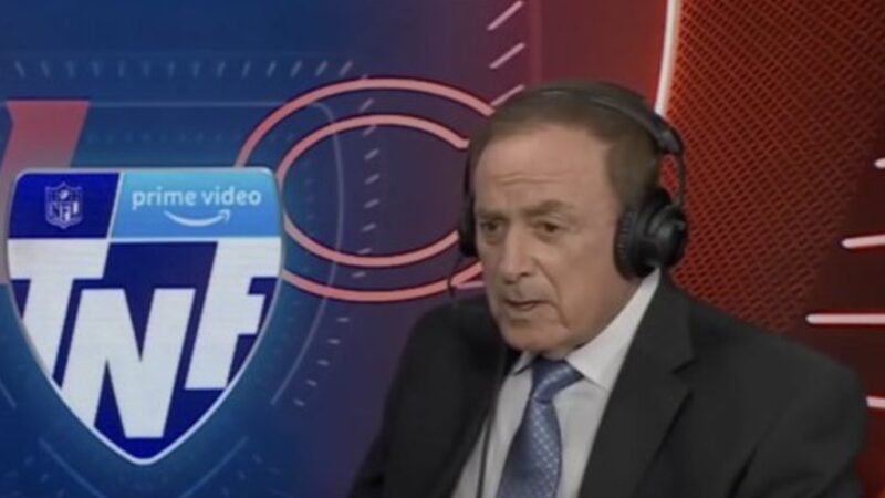 Al Michaels in the broadcast booth for Thursday Night Football