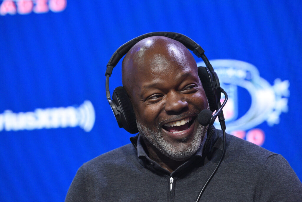 Emmitt Smith Smiling With Headset On