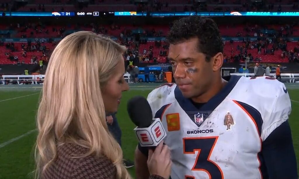 Laura Rutledge and Russell wilson
