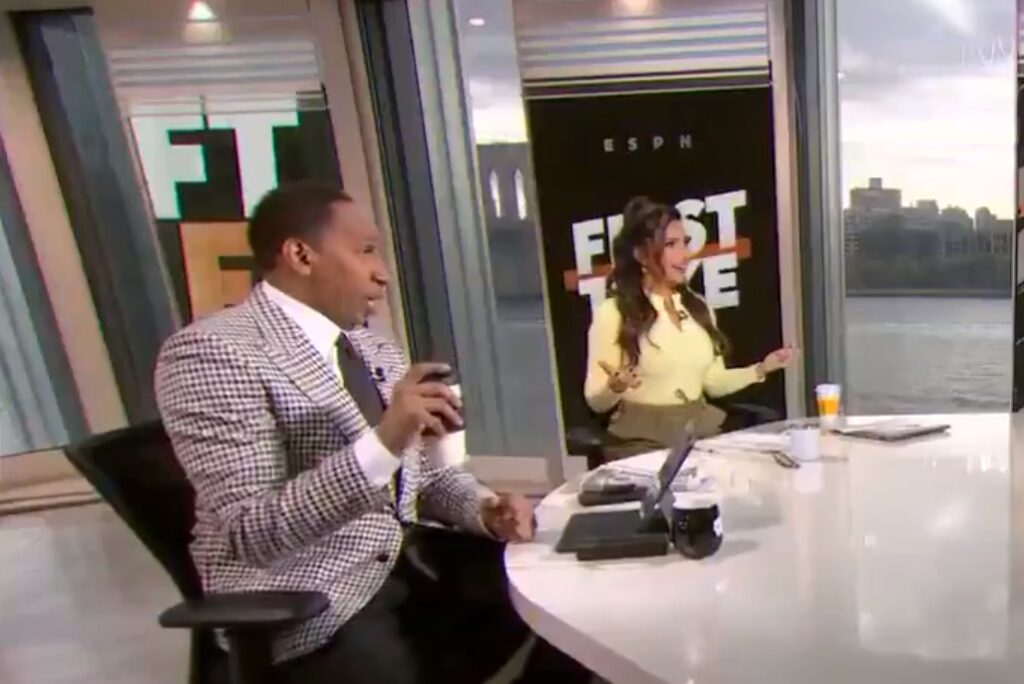 Molly Qerim was in shock after Stephen A. Smith told her to eat less cake