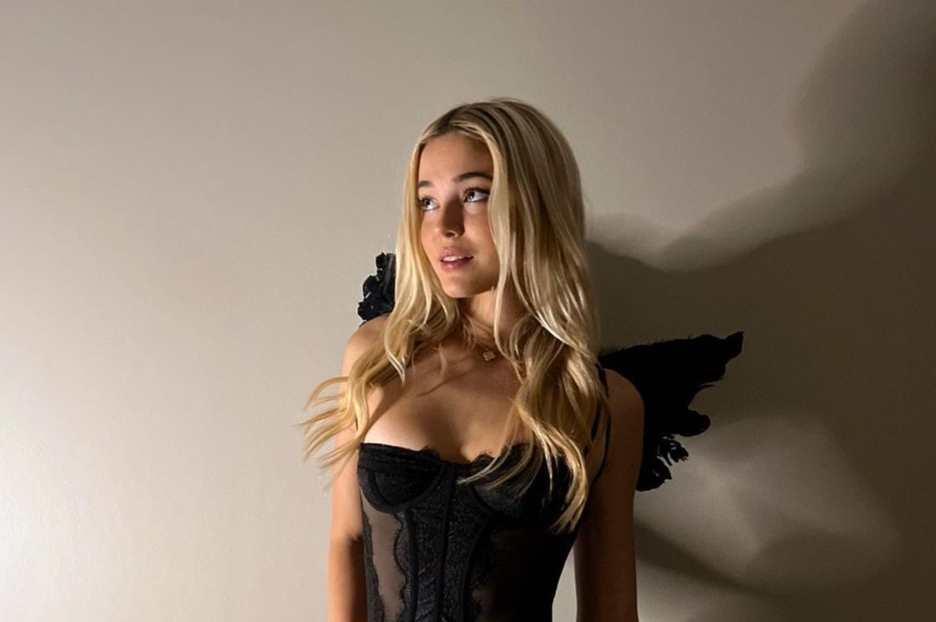 Olivia Dunne wearing Halloween outfit