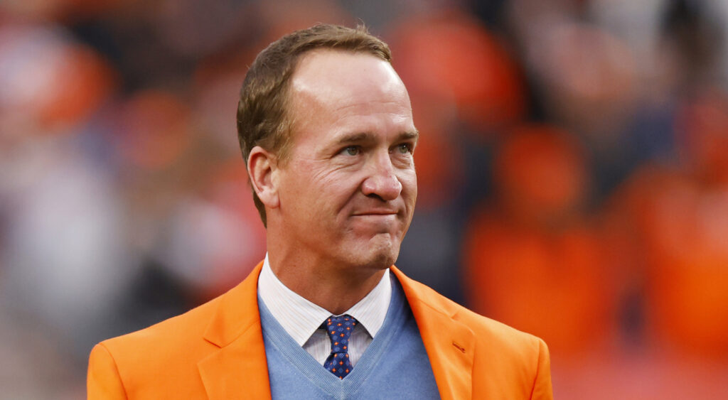 Peyton Manning at Denver Broncos Ring of Honor ceremony. 