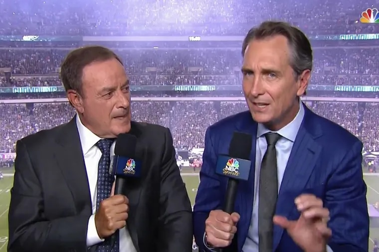 NFL Fans Were Incredibly Annoyed With Cris Collinsworth During Eagles-Packers Game (TWEETS)