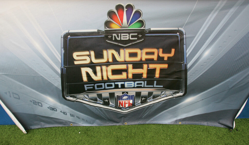 The Sunday Night Football on NBC logo.