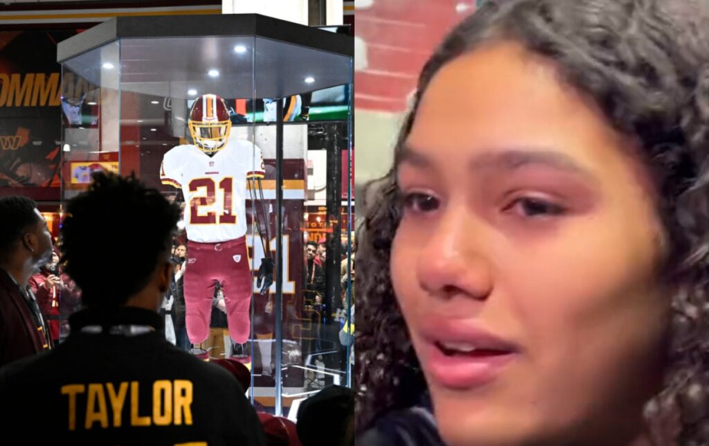 Sean Taylor's Daughter and mannequin