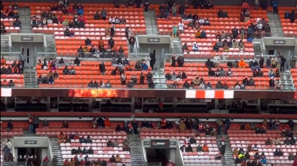 Browns Fans in stands