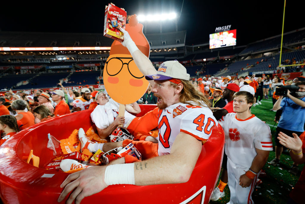 Clemson players at Cheez-It Bowl 