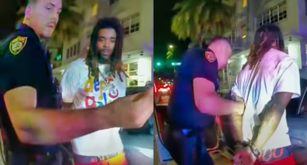 Damon Arnette getting arrested in Miami