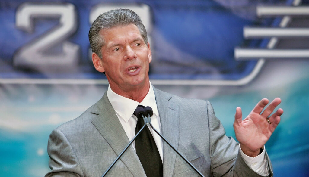 Vince McMahon speaking at WrestleMania press conference