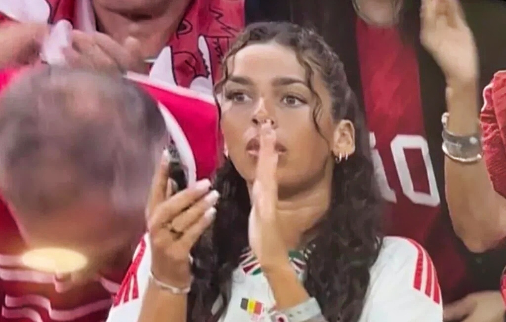 World Cup fan clapping in the stands
