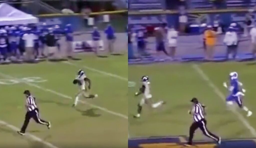 Youth Player Channels DK Metcalf Chasing Down Running Back