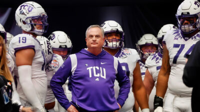 TCU Horned Frogs and head coach Sonny Dykes