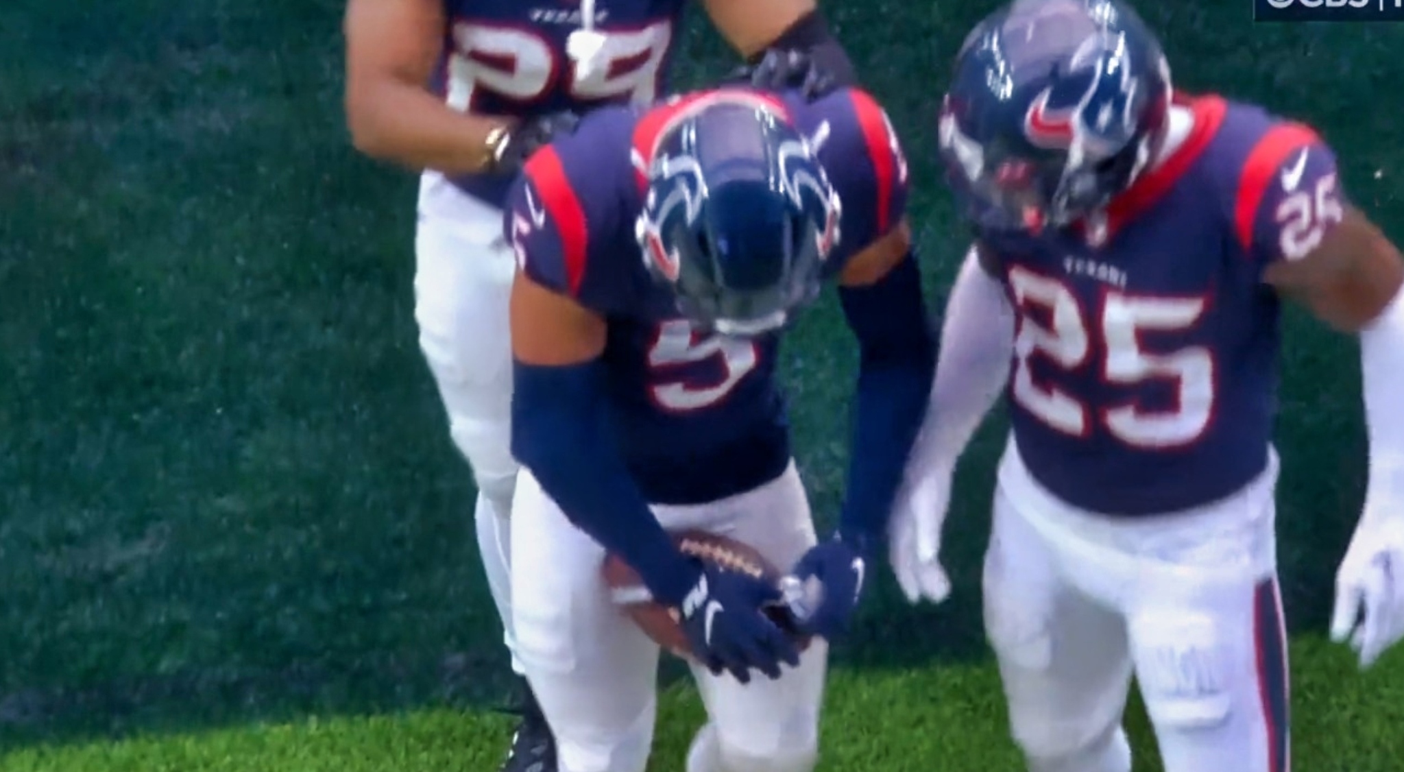 Jalen Pitre Had Fans Thinking He Had Glue On Gloves After INT