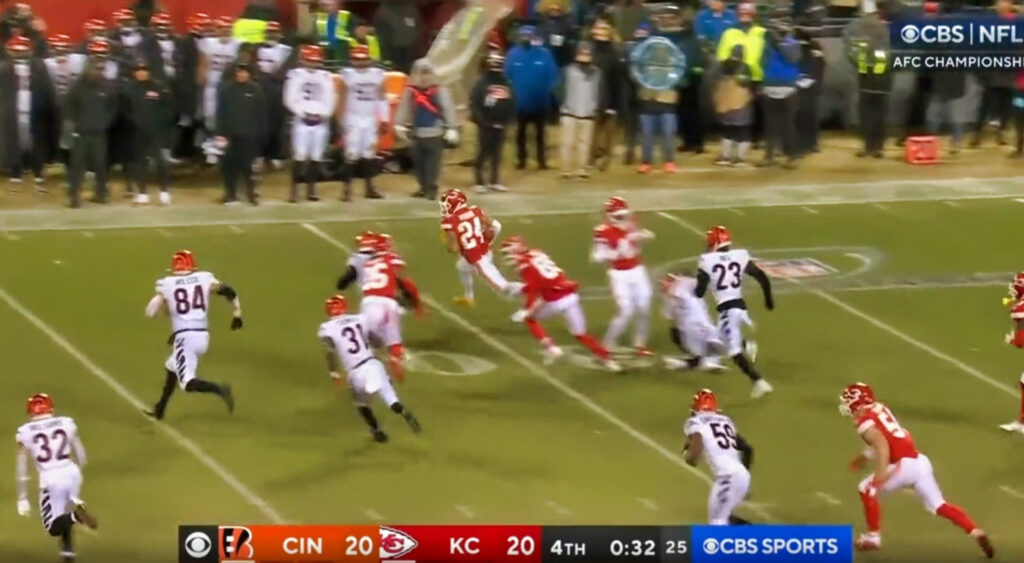 Chiefs kickoff against Bengals