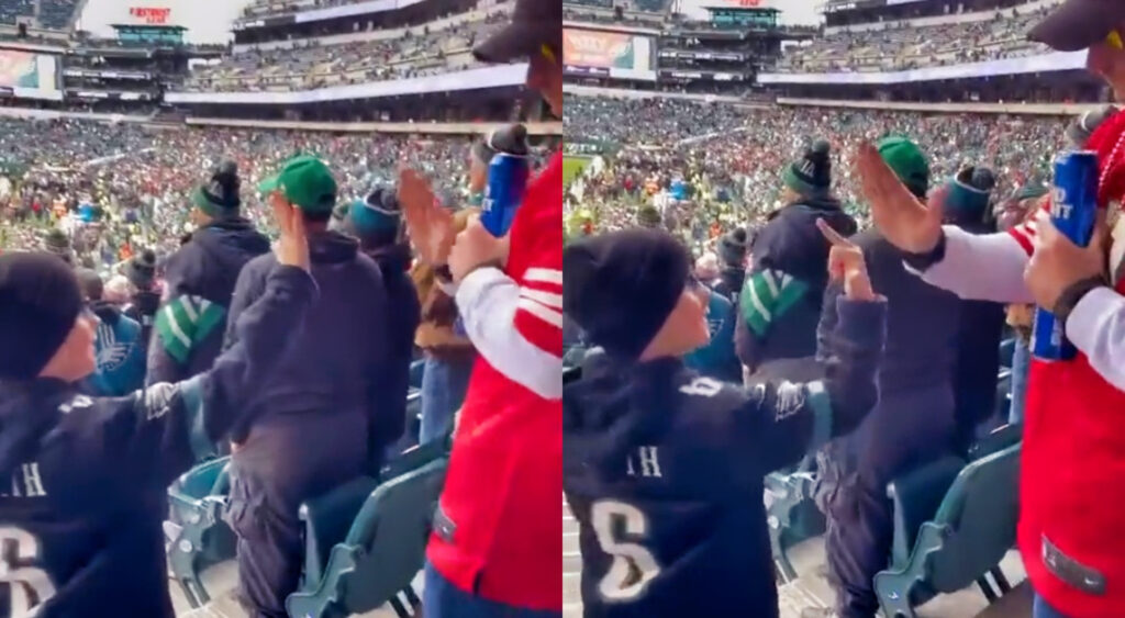 Eagles fan and 49ers fan