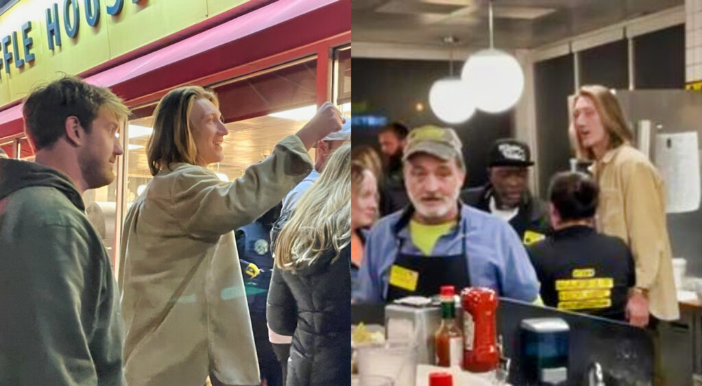 Trevor Lawrence at waffle house