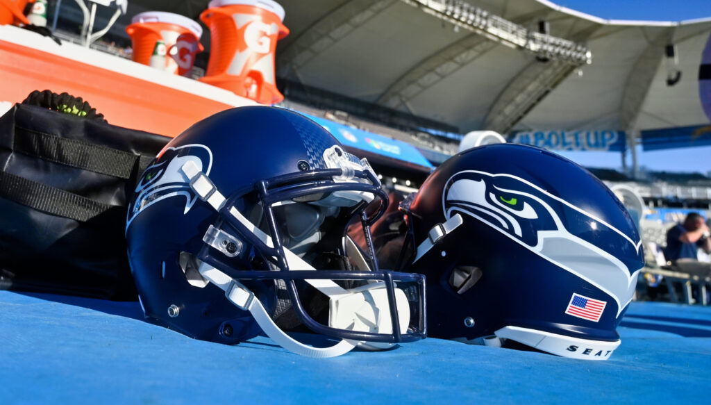 Seattle Seahawks helmets