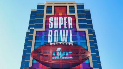 Super Bowl 57 signage