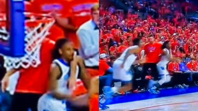 Kentucky player grabbed by Florida fans